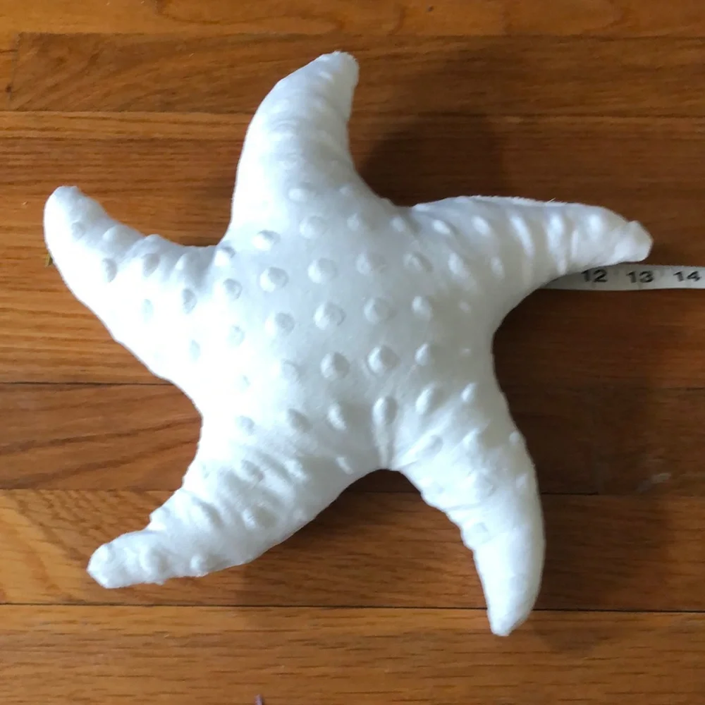 White Starfish Shaped Pillow